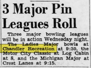 Chandler Recreation - Sep 21 1949 Article (newer photo)